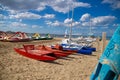 Rimini a tourist town on the adriatic coast italy Royalty Free Stock Photo