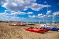 Rimini a tourist town on the adriatic coast italy Royalty Free Stock Photo