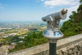 Rimini view from San Marino fortress, Italy