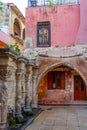 Rimondi Venetian Fountain at Greek town Rethimno, Crete Royalty Free Stock Photo