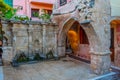 Rimondi Venetian Fountain at Greek town Rethimno, Crete Royalty Free Stock Photo