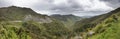 Panoramic view of Rimutaka Hill Road, Wairarapa, New Zealand Royalty Free Stock Photo