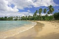 Rincon beach, Samana peninsula Royalty Free Stock Photo