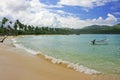 Rincon beach, Samana peninsula Royalty Free Stock Photo
