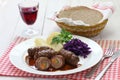 Rinderrouladen, german beef roll Royalty Free Stock Photo