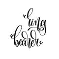 Ring bearer hand lettering inscription