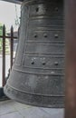Ring bell in ancient Chinese temple Royalty Free Stock Photo