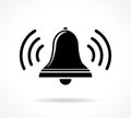 Ring bell icon on white background