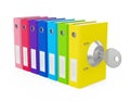 Ring Binder Locked Isolated Royalty Free Stock Photo