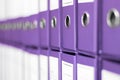 Ring Binders, File archive office shelf. Royalty Free Stock Photo