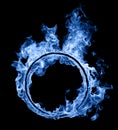 Ring of blue fire Royalty Free Stock Photo