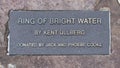 `Ring of Bright Water` by Kent Ullberg in the garden behind the National Cowboy and Western Heritage Museum in Oklahoma City. Royalty Free Stock Photo