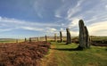 Ring of Brodgar, Neolithic henge, Orkney Royalty Free Stock Photo