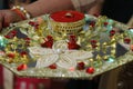 Ring Ceremony plate during marriage function
