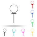 ring on circus multi color style icon. Simple thin line, outline  of web icons for ui and ux, website or mobile application Royalty Free Stock Photo