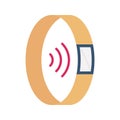 Ring controller  Flat inside vector icon which can easily modify or edit Royalty Free Stock Photo