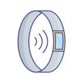 Ring controller Flat inside vector icon which can easily modify or edit