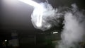 A ring of dense vapor produced by vaper