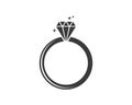 ring diamond vector illustration design Royalty Free Stock Photo