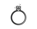 ring diamond vector illustration design Royalty Free Stock Photo