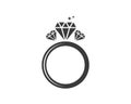 ring diamond vector illustration design Royalty Free Stock Photo