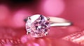 ring diamonds pink Royalty Free Stock Photo