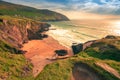 Ring of Dingle Peninsula Kerry Ireland Cumenoole beach sharp stones Slea Head landscape Royalty Free Stock Photo