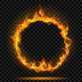 Ring of fire flame Royalty Free Stock Photo
