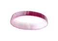 Ring of fresh red ripe onion isolated on white Royalty Free Stock Photo