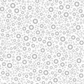 Ring gray pattern. Seamless vector Royalty Free Stock Photo