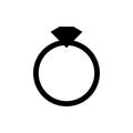 Ring icon, marriage icon vector illustration