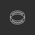 Ring icon. Outline vector icon