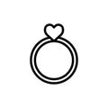 Ring icon vector illustration template design trendy Royalty Free Stock Photo