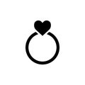 Ring icon vector illustration template design trendy Royalty Free Stock Photo