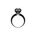 Ring icon vector illustration template design trendy Royalty Free Stock Photo