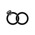 Ring icon vector illustration template design trendy Royalty Free Stock Photo