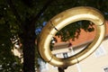 A ring of neon light as a halo