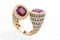 Ring with rubies