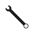 Ring spanner vector icon on white background Royalty Free Stock Photo