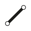 Ring spanner vector icon on white background Royalty Free Stock Photo