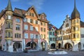 Ring Square, Biel / Bienne, Switzerland Royalty Free Stock Photo