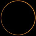 Ring of sun during annular eclipse Royalty Free Stock Photo