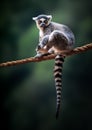 Ring-tailed Lemur - Madagascar Primate Royalty Free Stock Photo