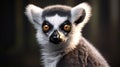 The ring tailed lemur Lemur catta. Lemur catta is a large strepsirrhine primate. generative ai Royalty Free Stock Photo