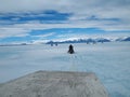 Ringed seal hunt in the Canadian Arctic, subsistence hunting with Inuit hunters Royalty Free Stock Photo