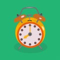 Ringing alarm clock - vector illustration.