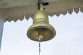 Ringing bell at the buddhist temple Royalty Free Stock Photo