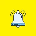 Ringing bell line icon