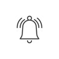 Ringing bell line icon