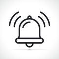 Ringing bell thin line icon